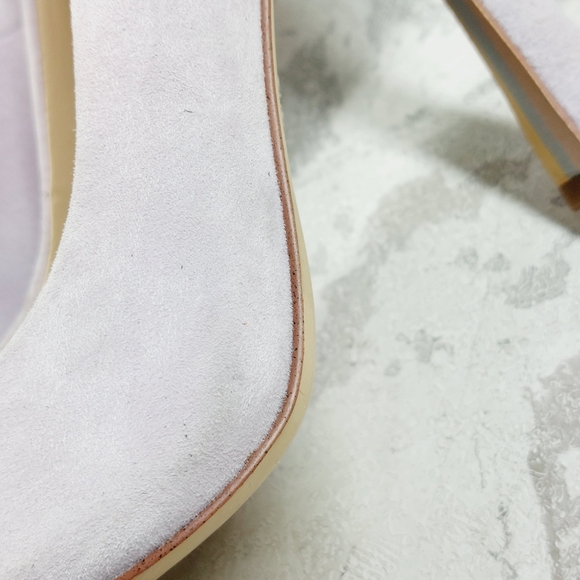 New Sam Edelman Antonia Light Violet Suede Pointed Toe Spool Heel Pumps W534 - Picture 13 of 14